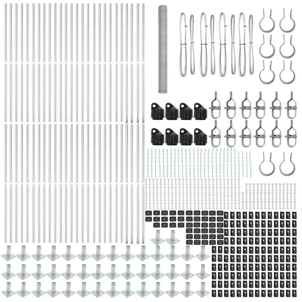 Cerca Hexagonal vidaXL 1,6x100 m Aço Galvanizado