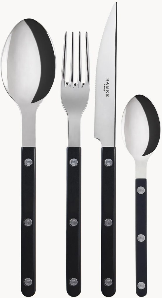 Conjunto de talheres em aço inoxidável muito polido Bistrot, vários tamanhos