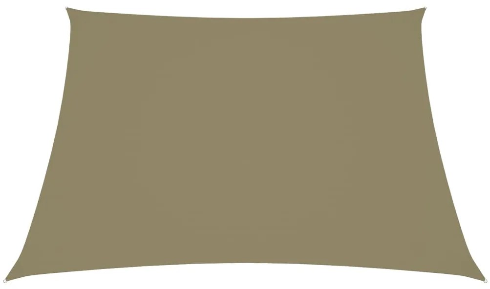 Para-sol estilo vela tecido oxford quadrado 4,5x4,5 m bege