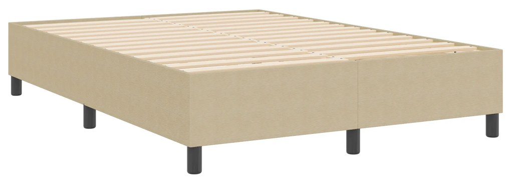 Cama Box vidaXL Verde Claro Cinza 140x200 cm Tecido Cotelê