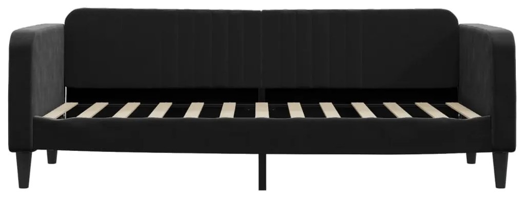 Sofá-cama 80x200 cm veludo preto