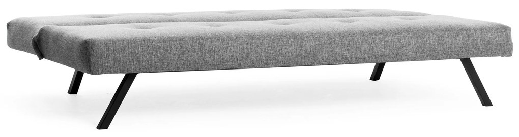 Sofá-Cama Zola de 3 Lugares com Estrutura Metálica – 180x102 cm – Cinz