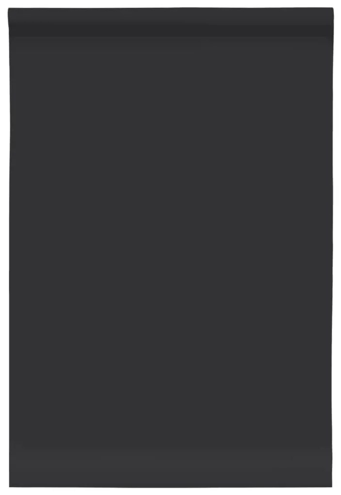 Autocolantes para móveis 90x500 cm PVC preto mate