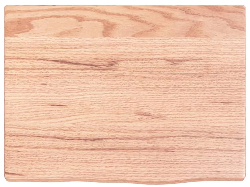 Bancada p/ WC 40x30x2 cm madeira maciça tratada castanho-claro