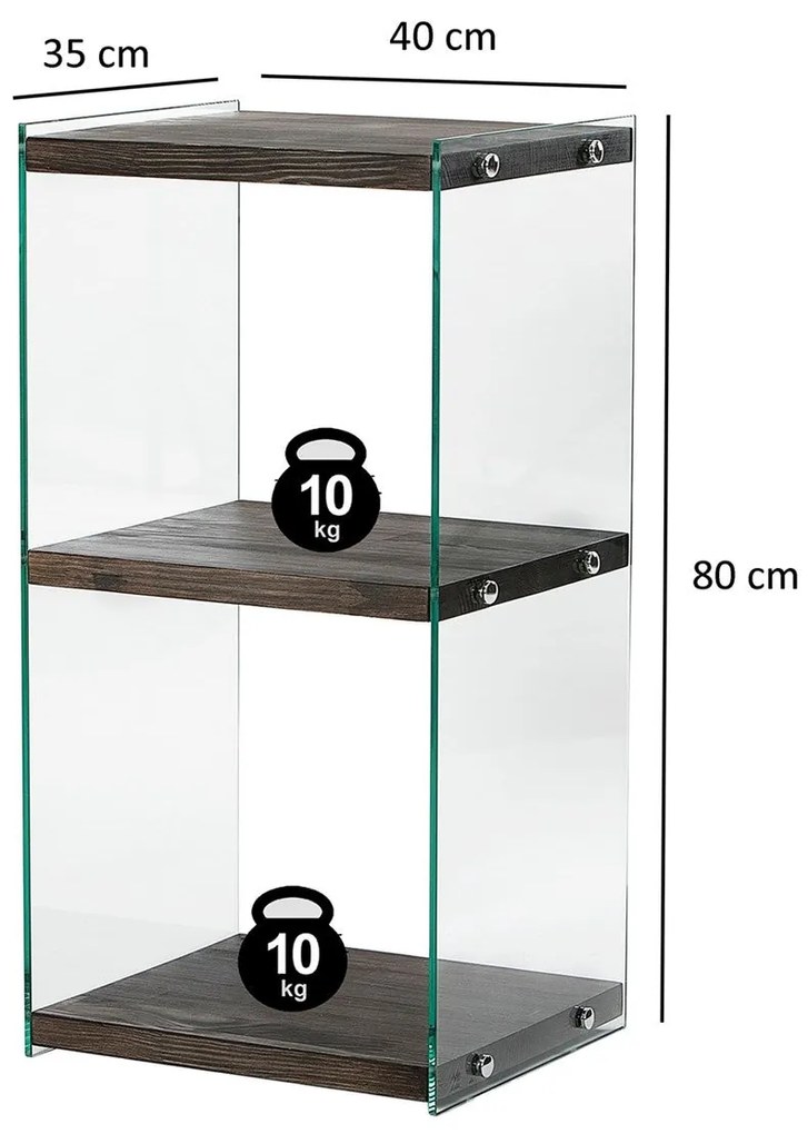 Estante Aqua – Antracite – 40 cm x 80 cm x 35 cm