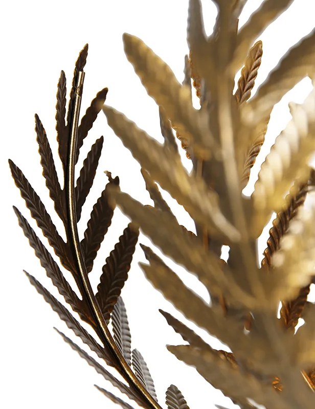 Candeeiro de pé vintage dourado - Botanica Simplo