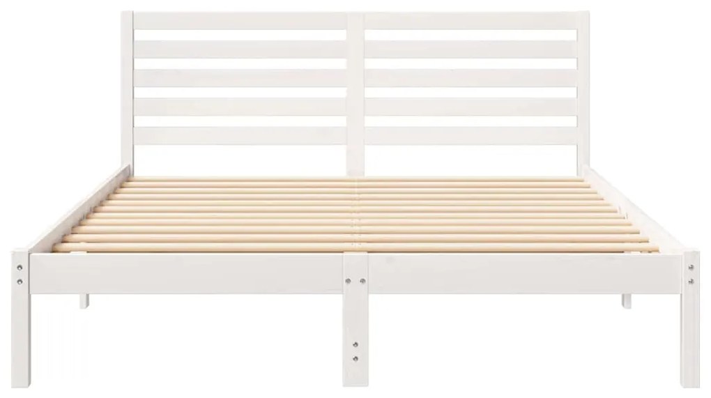 Estrutura da Cama com cabeceira Branco 140 x 200 cm