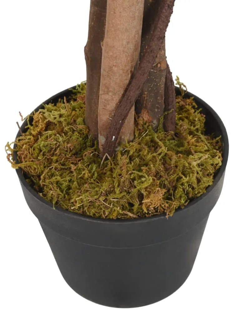 Glicínia artificial 840 folhas 120 cm verde e branco