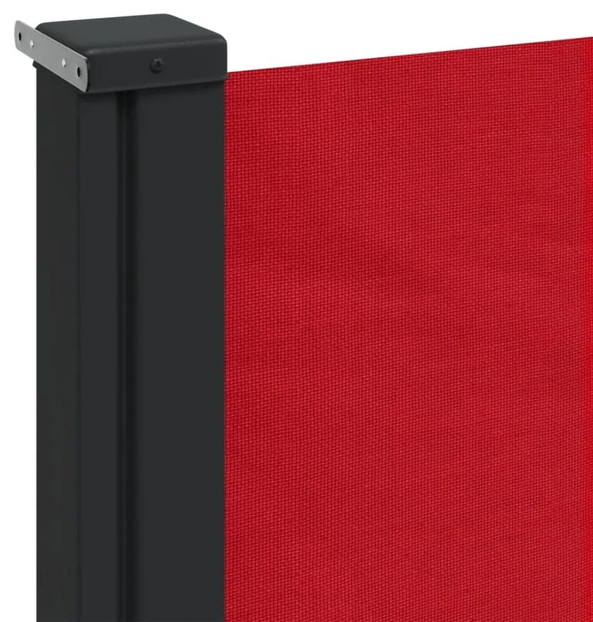 Toldo lateral retrátil 100x500 cm vermelho