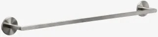 Toalheiro Adesivo De Parede Com Barra Para Casa De Banho Em Aço Inoxidável Caldrumi Cinzento Escovado & ↔︎ 60 Cm - Sklum