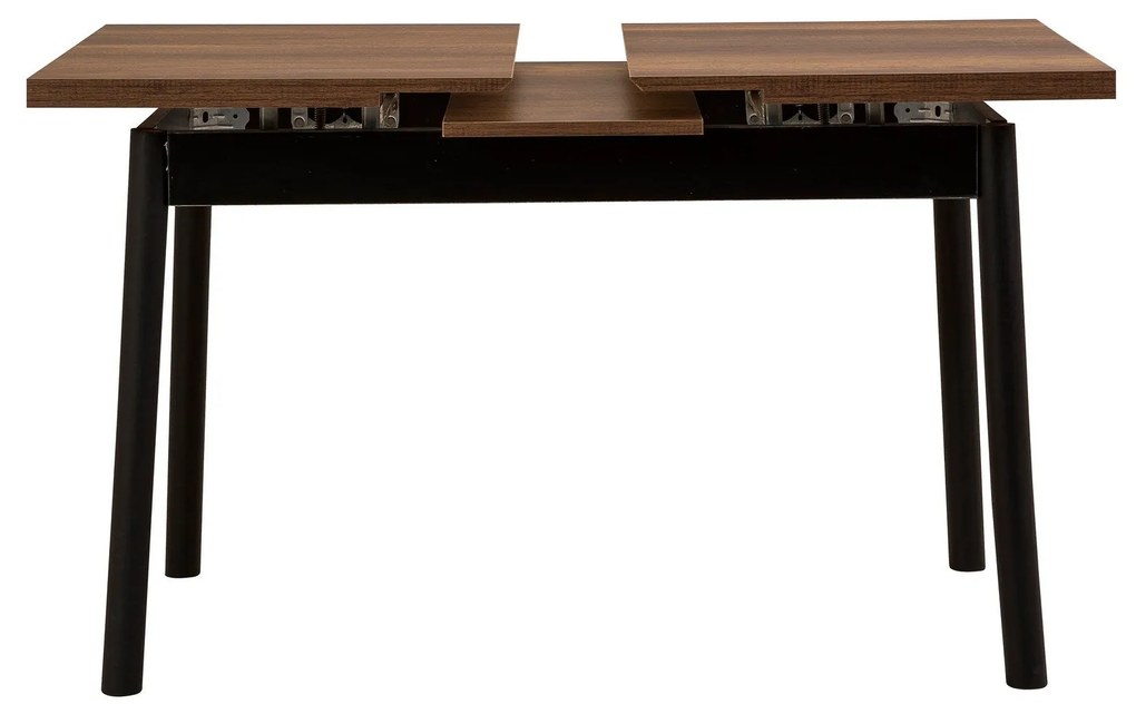 Conjunto de Mesa de Jantar Extensível e Cadeiras Oliver – Preto – Mesa