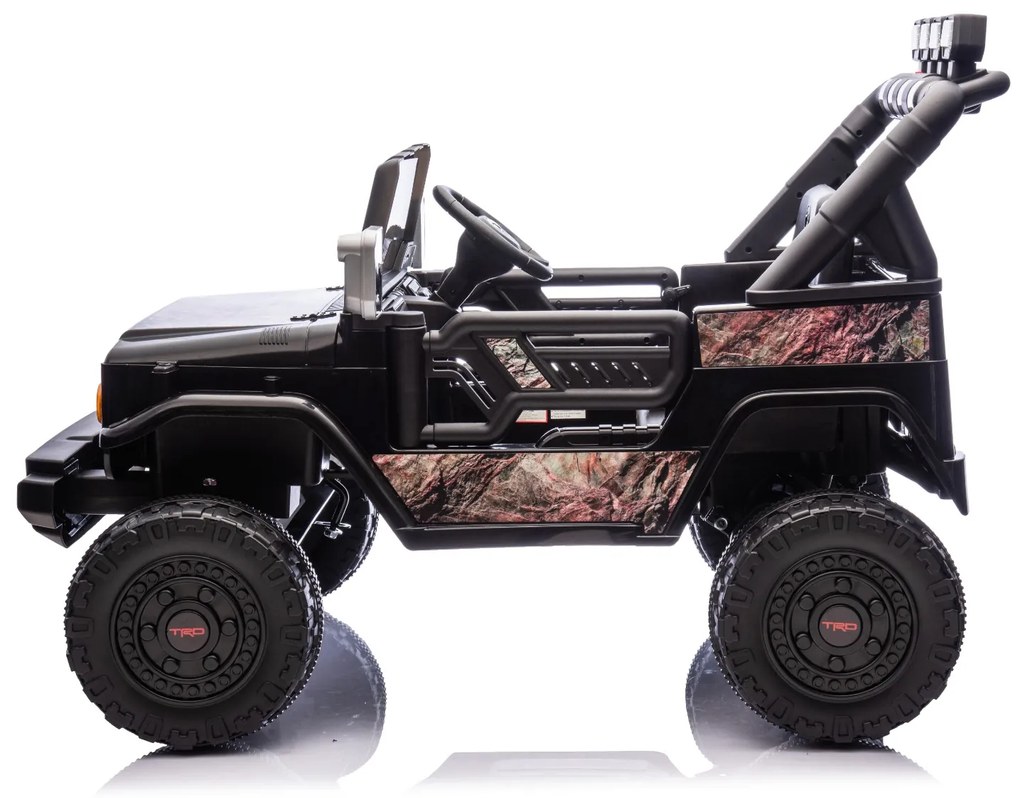 Carro elétrico para crianças Toyota FJ Cruiser XXL 24V 4x4, licença oficial (dois lugares), bateria de lítio portátil, chassis alto, suspensão traseir