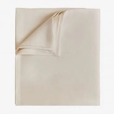 Toalha De Mesa Em Linho Zendan Creme Cannoli & 170 X 170 Cm - Sklum