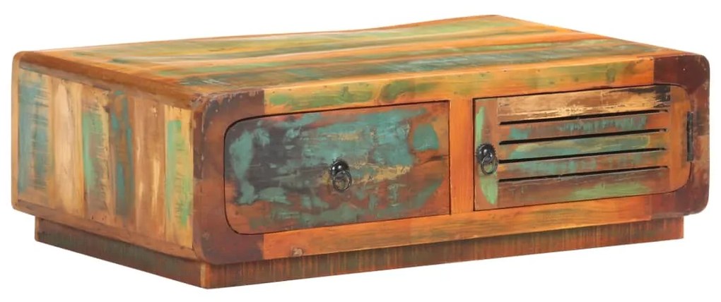 vidaXL Mesa de centro 90x60x29 cm madeira recuperada maciça
