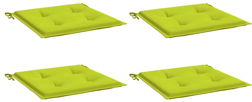 Almofadões cadeiras jardim 4pcs tecido oxford verde brilhante