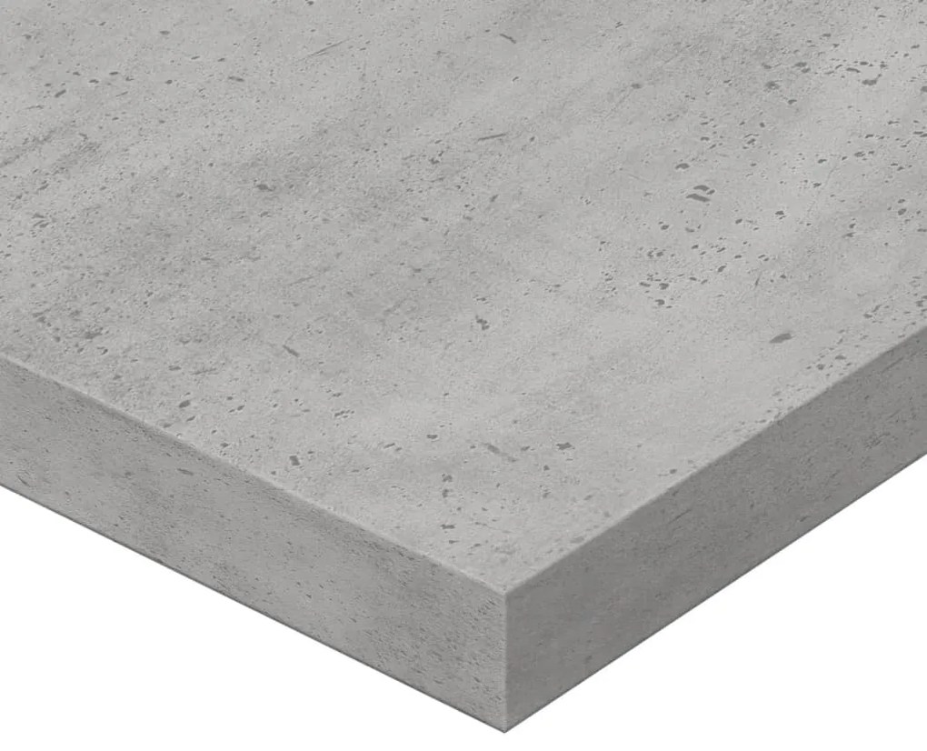 Prateleiras p/ estante 4pcs derivados de madeira cinza cimento