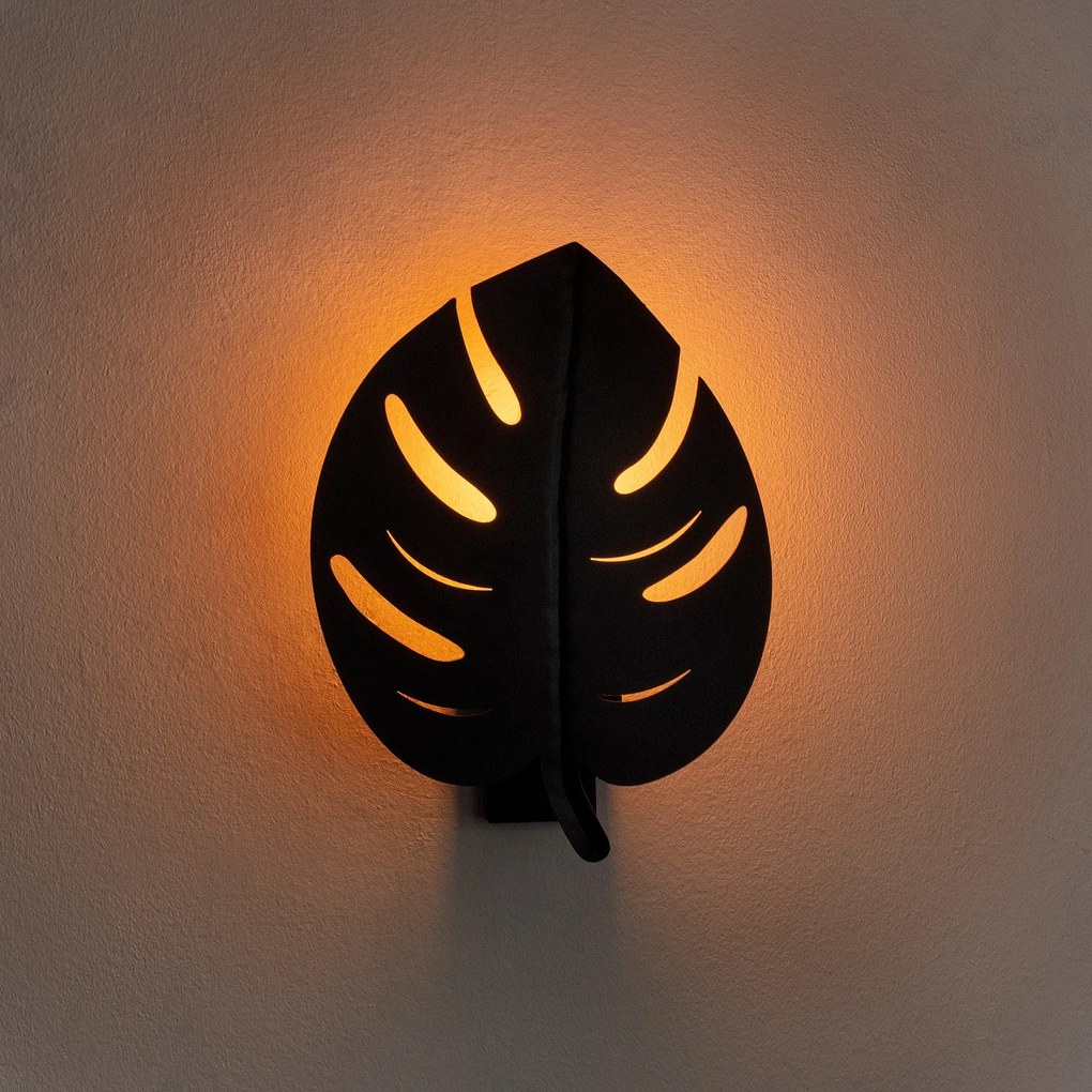 Aplique de Parede Sivani – Preto – 21 x 12 cm