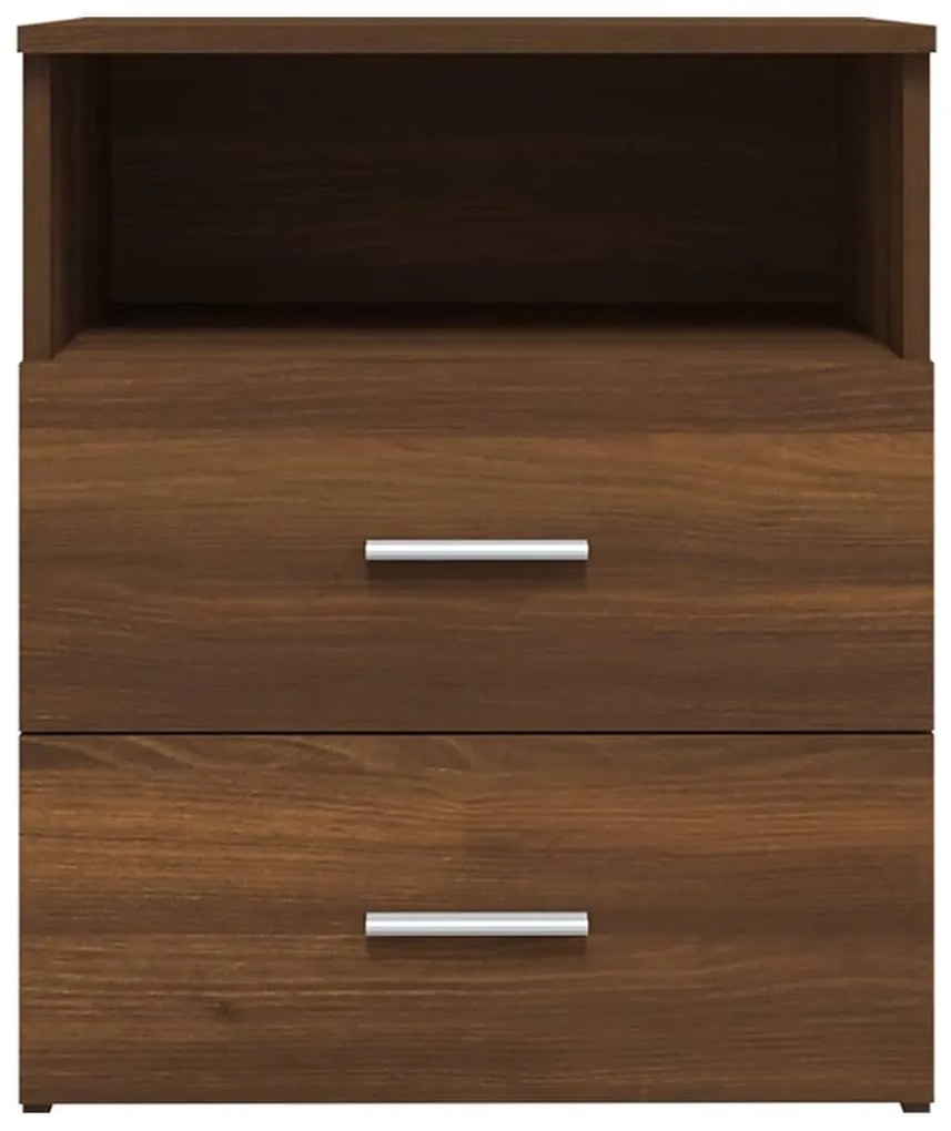 Mesa de cabeceira 50x32x60 cm cor carvalho castanho