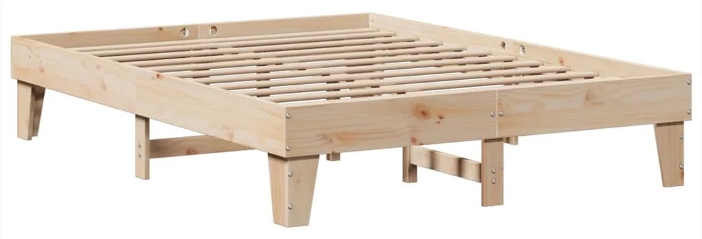 Cama sem colchão 150x200 cm madeira de pinho maciça