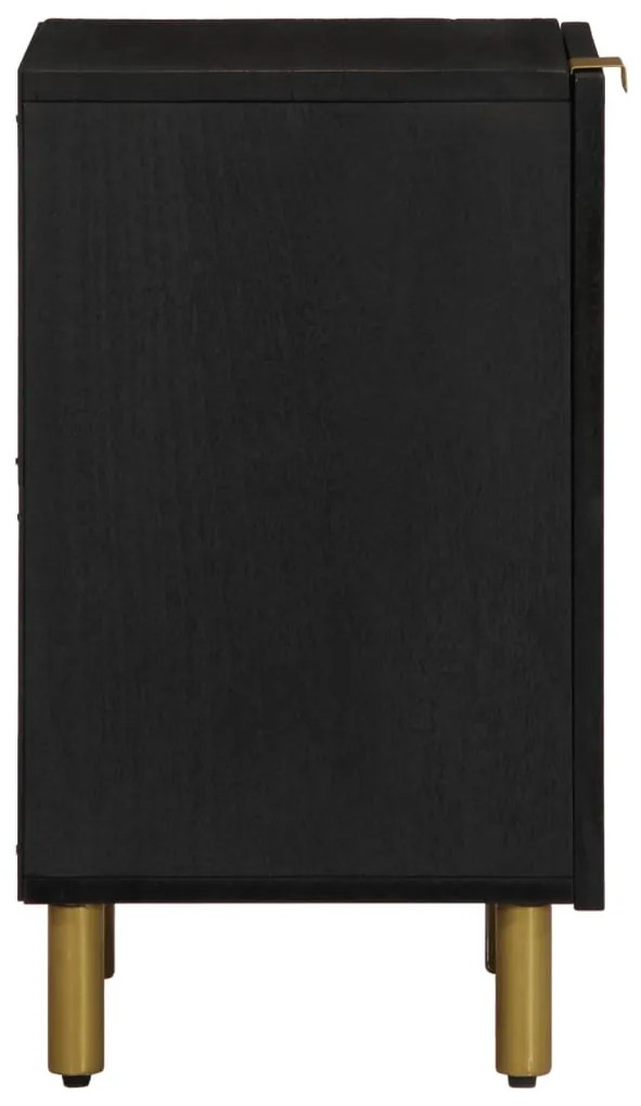 Armário de casa de banho 38x33x58 cm deriv. de madeira preto