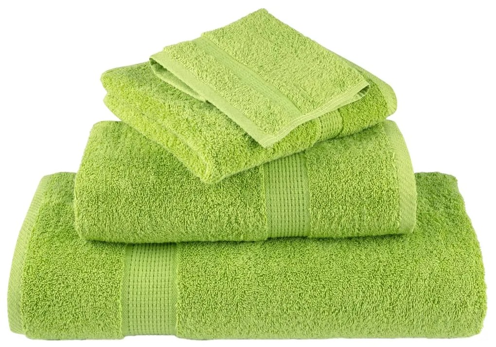 Toalhas de banho premium SOLUND 4 pcs 100x150 cm 600 gsm verde