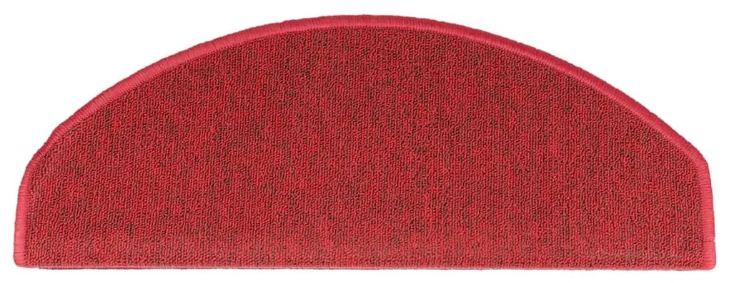 Tapetes de escadas 10 pcs 65x24x4 cm bordô