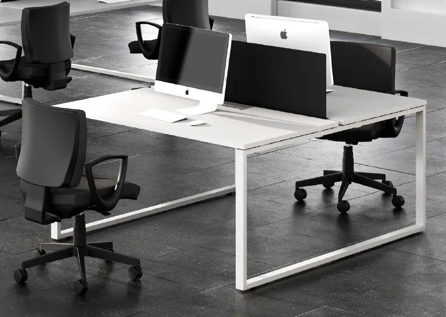 Secretária de Escritório Ilha 2 Postos 1800x1600x740mm – Kclose