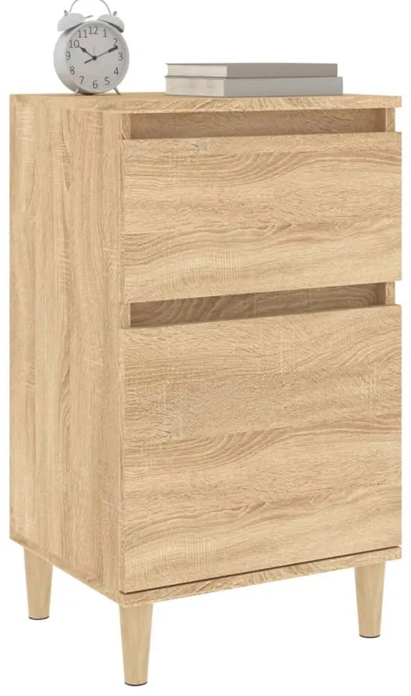 Mesas de cabeceira 2 pcs 40x35x70 cm cor carvalho sonoma