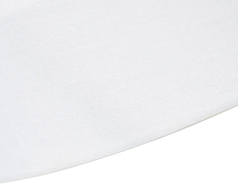 Ventilador de teto branco com LED com controle remoto - Emily Moderno
