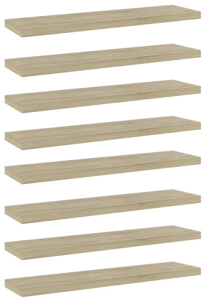 vidaXL Prateleiras 8 pcs 40x10x1,5cm derivados madeira carvalho sonoma