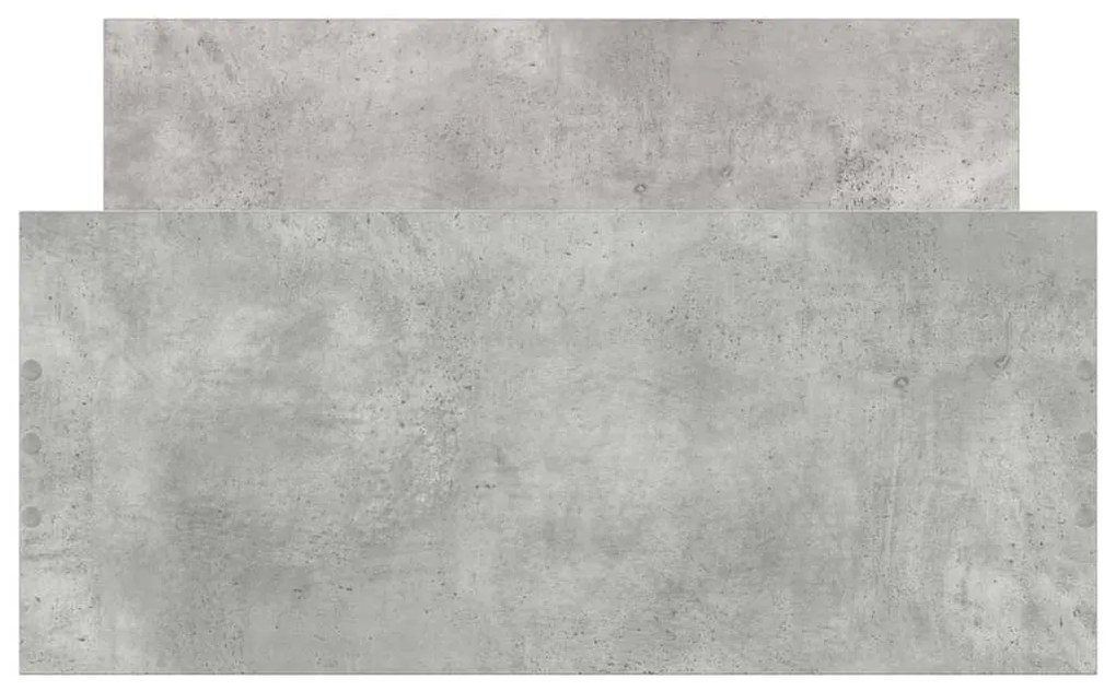 Estrutura de cama 90x200 cm derivados de madeira cinza sonoma