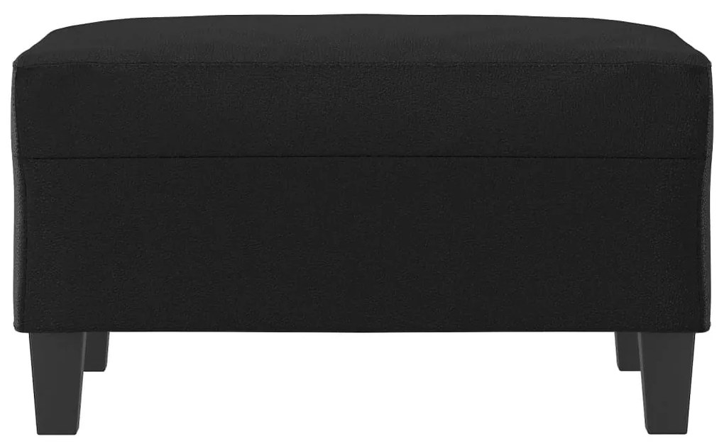 Apoio de pés 70x55x41 cm couro artificial preto
