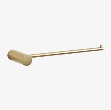 Toalheiro De Parede Com Barra ↔︎20 Cm Para Casa De Banho Em Aço Inoxidável Devon Dourado Escovado - Sklum