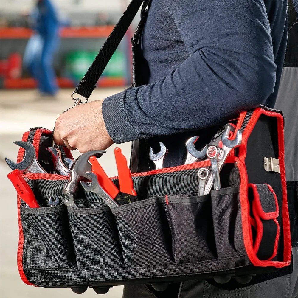 Bolsa para ferramentas (NÃO INCLUÍDAS) 42 x 22 x 24 cm Vermelho + Preto