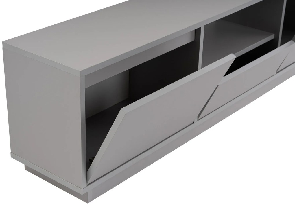 Móvel de TV Vanguard – Cinzento – 160x42x29,5 cm
