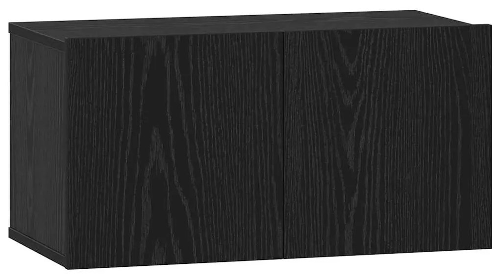 Conjunto de Armários para TV 4 pcs Carvalho Preto