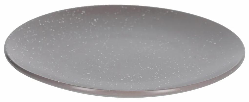 Kave Home - Prato raso Aratani de cerâmica cinza-escuro