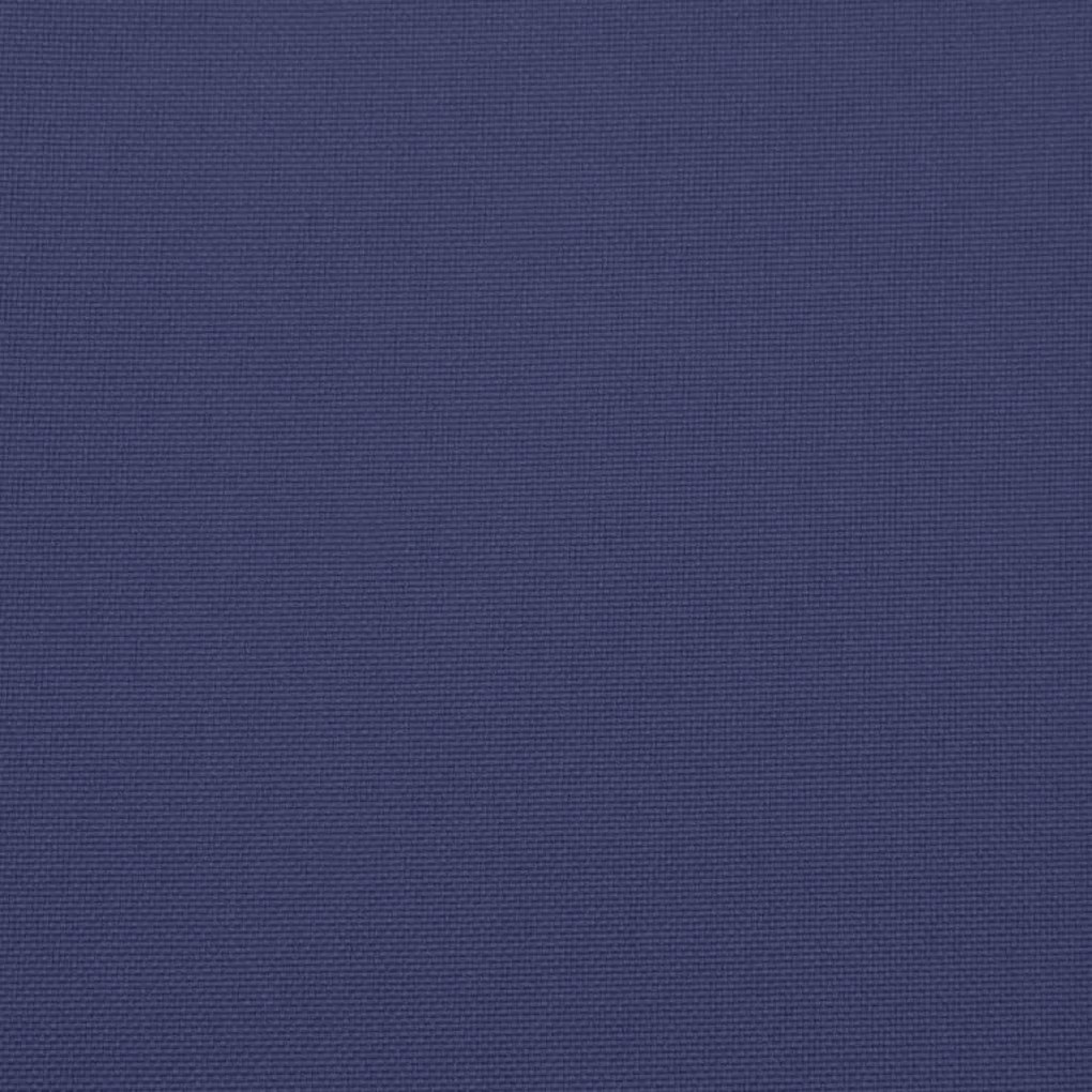 Almofadões para sofá de paletes 2 pcs tecido azul-marinho