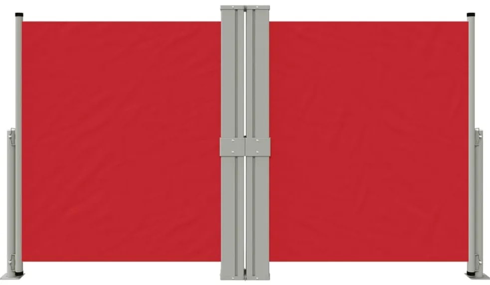 Toldo lateral retrátil 140x1200 cm vermelho