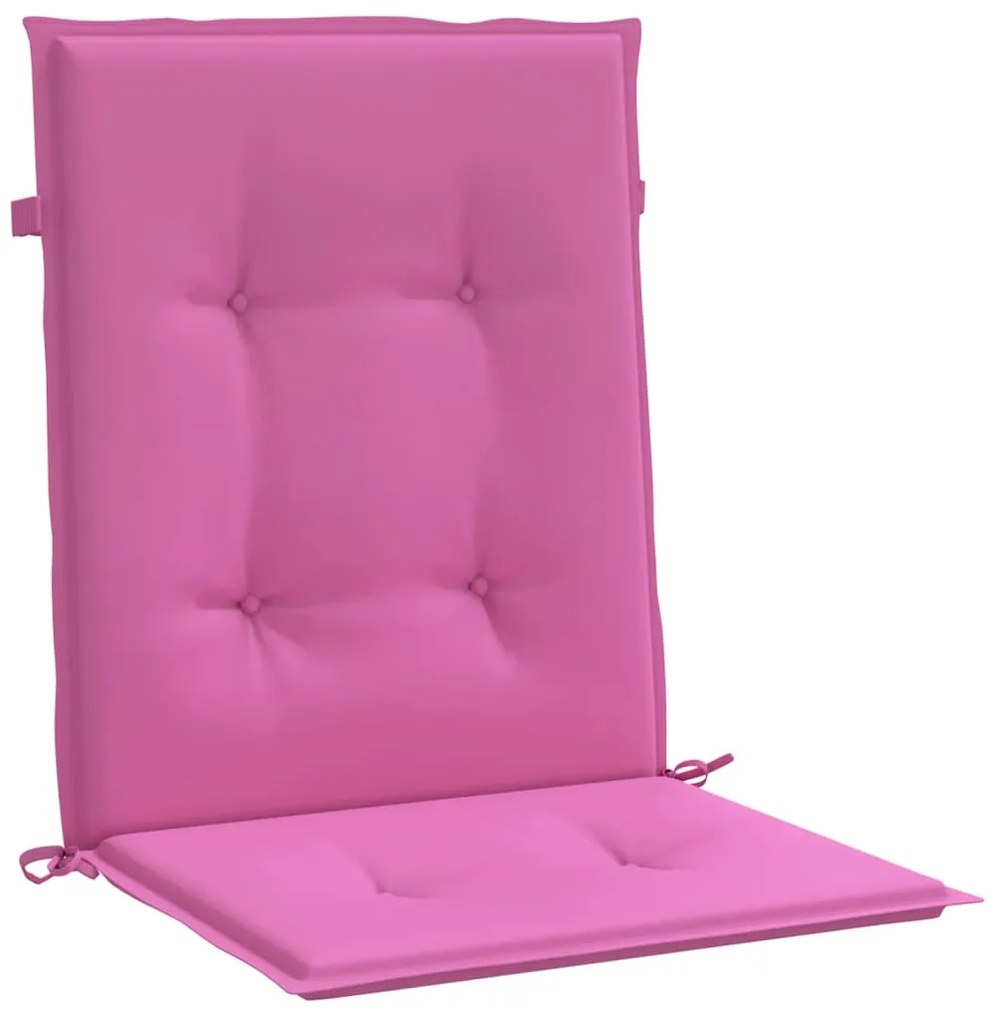 Almofadões p/ cadeira de encosto baixo 6 pcs tecido rosa