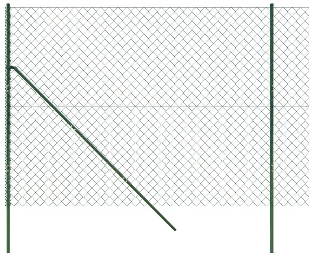 Cerca de arame 1,4x10 m verde