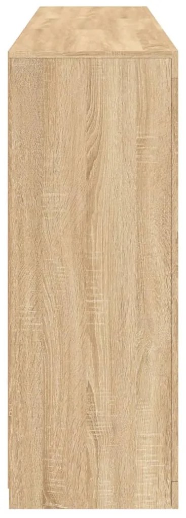 Aparador com luzes LED 162x37x100 cm carvalho sonoma