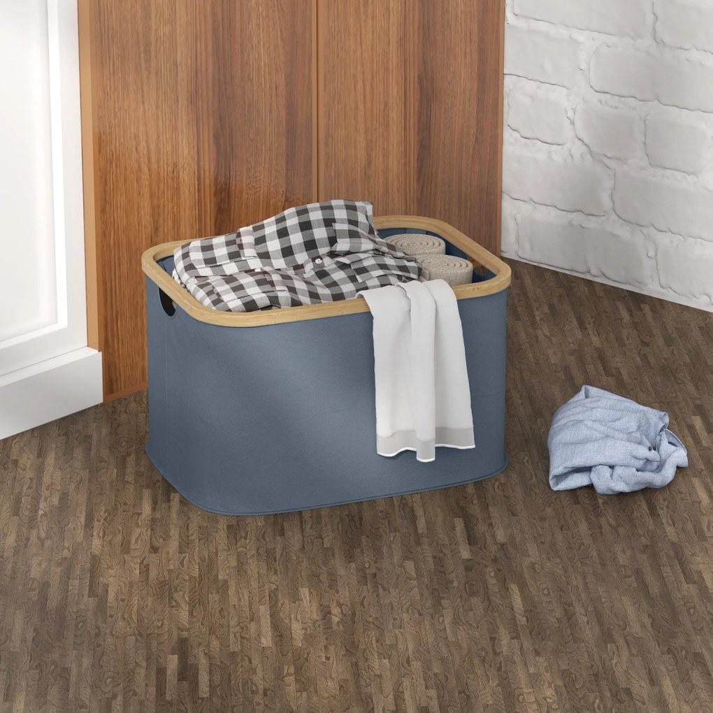Cesto para Roupa Dobrável Cesto para Roupa Suja 36 L com Pega para Cas