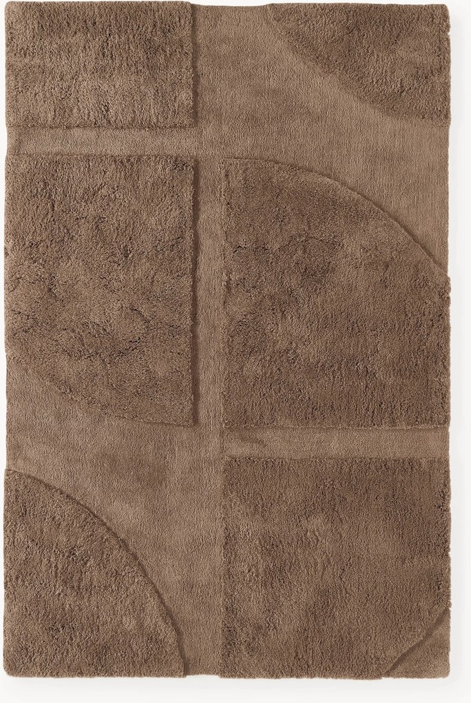 Tapete felpudo com relevo Jade