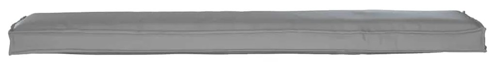 Cushion de Palete para Banco Cinzento 180x40x8 cm em tecido Oxford
