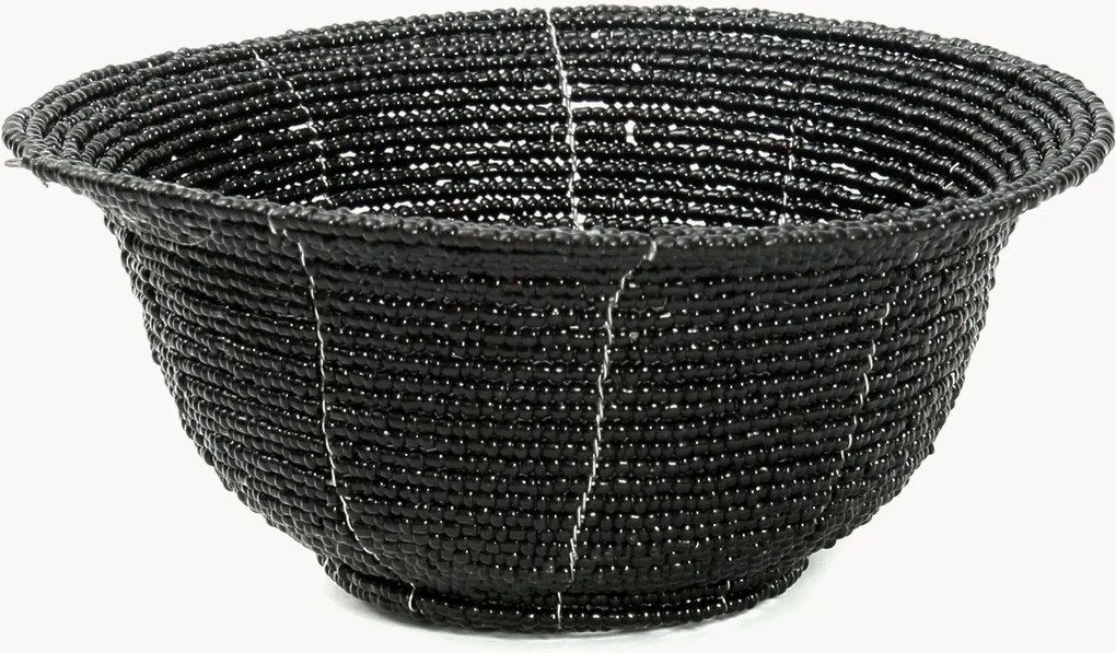 Taça decorativa tricotada à mão Beaded