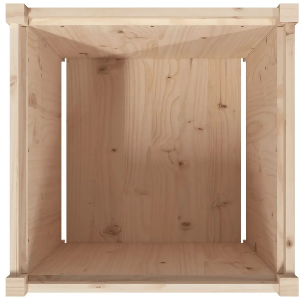 Vasos/floreiras de jardim 2 pcs madeira de pinho maciça