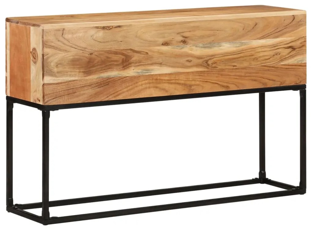 Mesa consola 120x30x75 cm madeira de acácia maciça