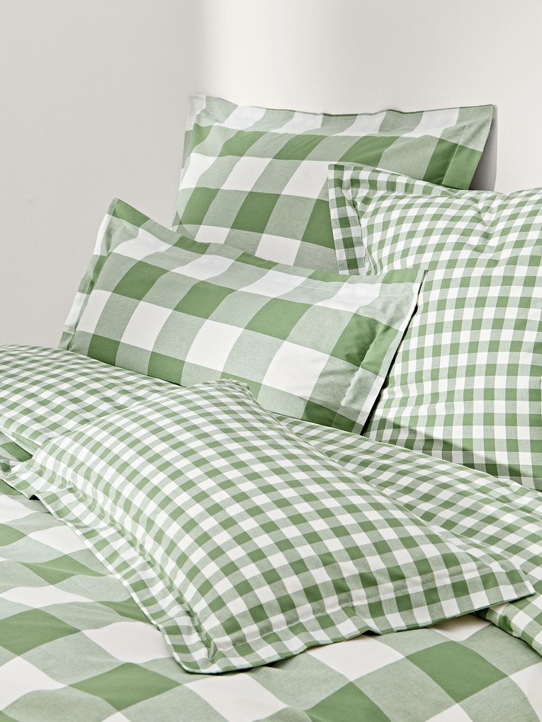 Capa de edredão em algodão xadrez Nels