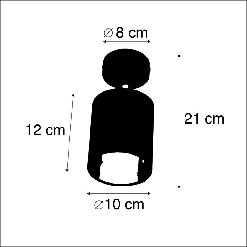 Foco moderno preto - Lofty